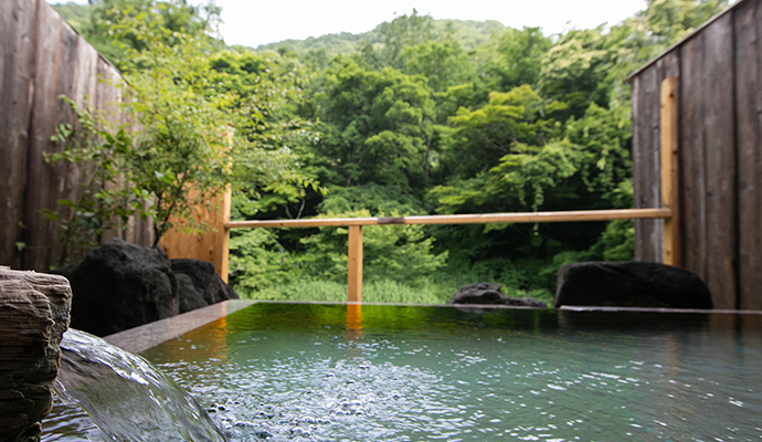 Yunishigawa Onsen, Nikko Ryokan | Private open-air bath of Honke Bankyu