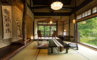 Guest rooms of Honke Bankyu in Yunishigawa, Nikko Ryokan 