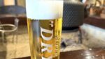 湯西川温泉　本家伴久ロビーで生ビール